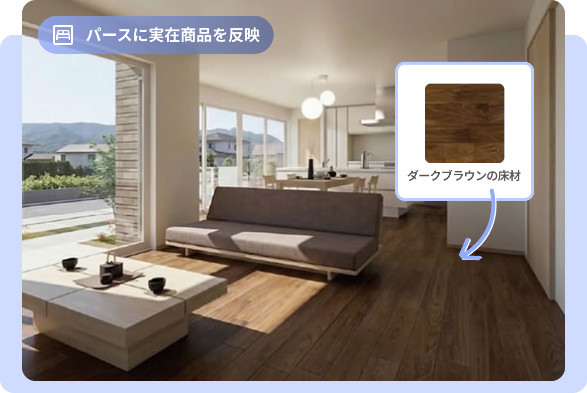 コーディネートAIで生成したパースのイメージ