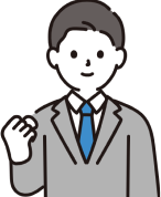 ガッツポーズをしてる男性