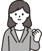 ガッツポーズをしてる女性